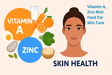 Vitamin A, Zinc: How to Boost your Skin health